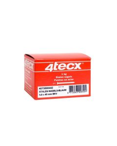 4tecx Stalen nagels bol verzonken kop blauw 3,0 x 50mm 1kg