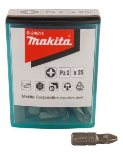 Makita B-24614 Schroefbit PZ2x25mm 25 stuks