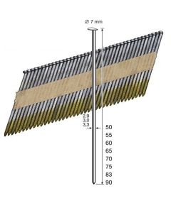 Dutack Fasteners Clipped Head Nail 2,8x50mm 34° verzinkt glad