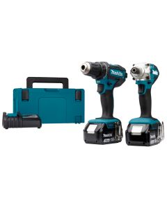 Makita DLX2339J 18 V Combiset voor schroeven en boren in hout