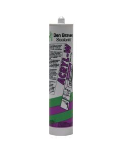 DEN BRAVEN ZWALUW ACRYL-W,  ACRYLAATKIT WIT 310ML