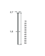 Dutack Brad SKN16 20 mm. verzinkt