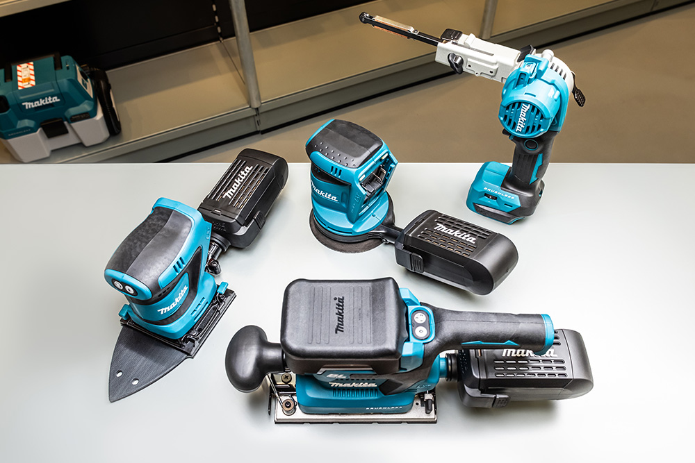 Verschillende Makita schuurmachines